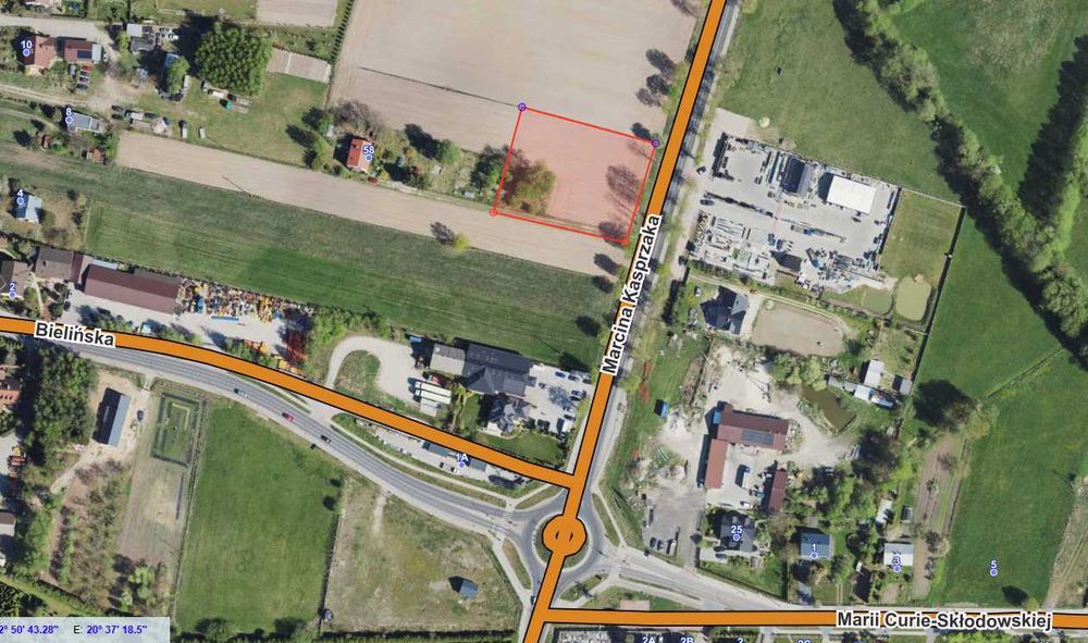 Działka usługowa na wynajem / plac 3000 m² przy DK50 | Ciechanów | wyjazd na Warszawę