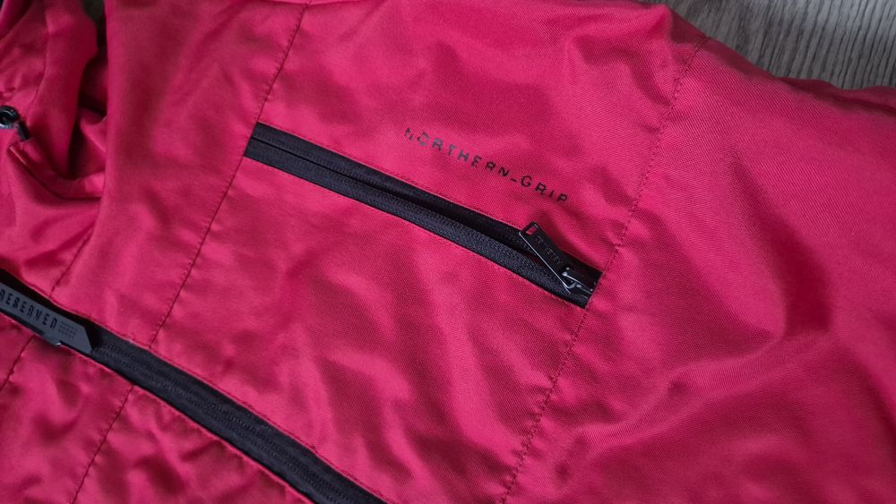 Kurtka zimowa czerwona chłopięca 116