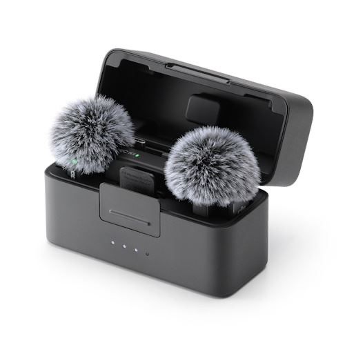 DJI Mic Mini Microfone Sem Fios (2 TX + 1 RX + Estojo de Carregamento)