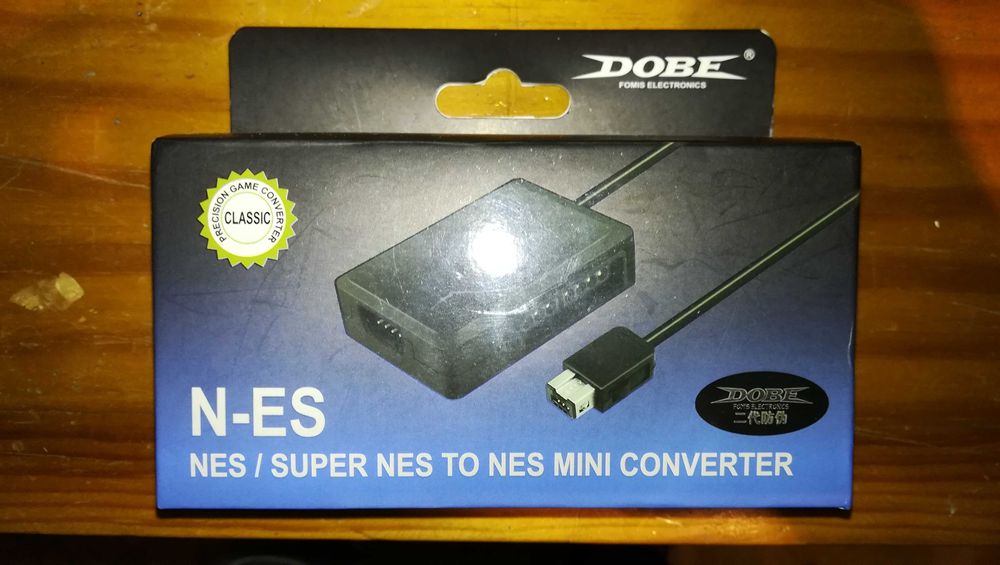 Conversor NES e SNES para NES Mini - Novo e Lacrado.