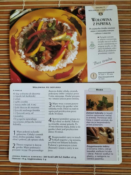 Sprzedam " Przepisy Kulinarne " - ORGINALNE ! SUPER CENA !!! Okazja !