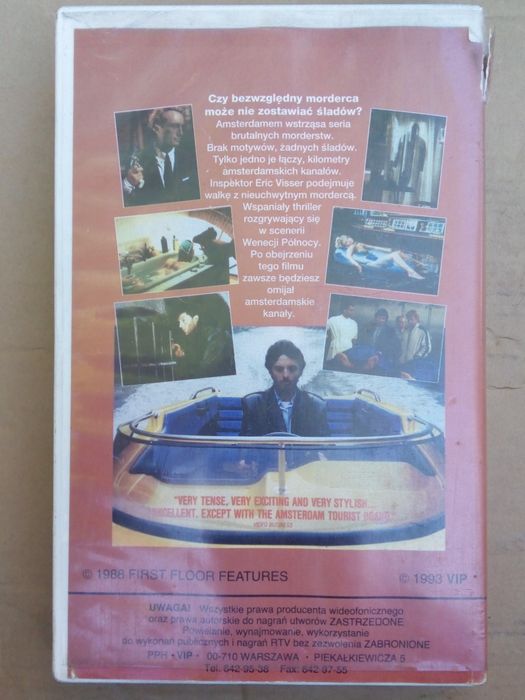 VHS „Amsterdamned” :


---

Opis kasety VHS:

Tytuł o