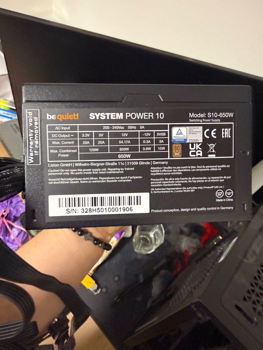 Zasilacz be quiet! System Power 10 650W 80 Plus Bronze GWARANCJA