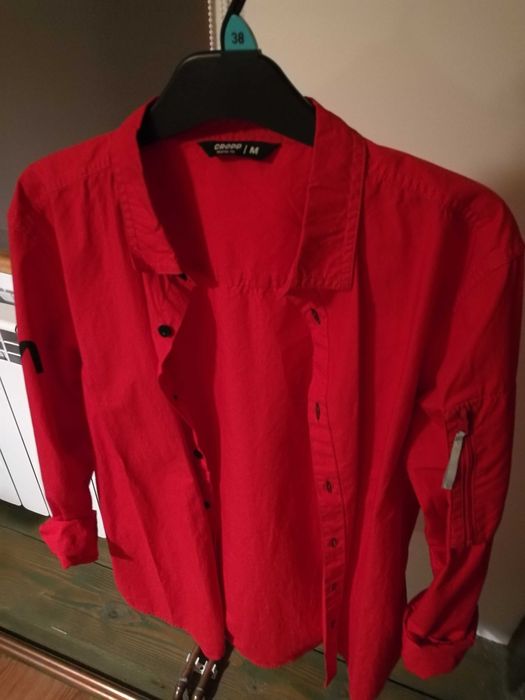 Koszula NASA jaskrawo-czerwona