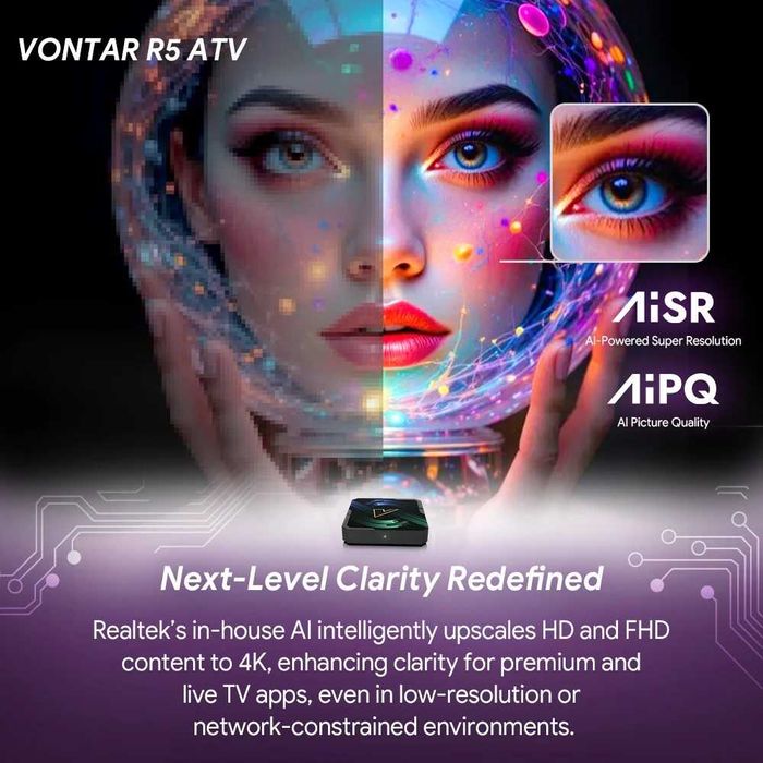 Смарт приставка VONTAR R5 ATV Android14 Realtek1325 4/32Gb