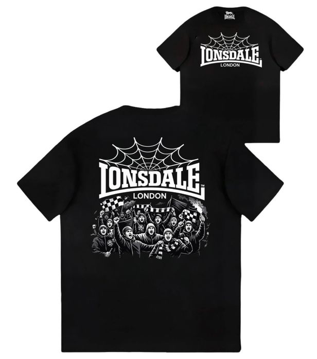 Футболки Lonsdale London Fight Logo черные лонсдейл Новые модели