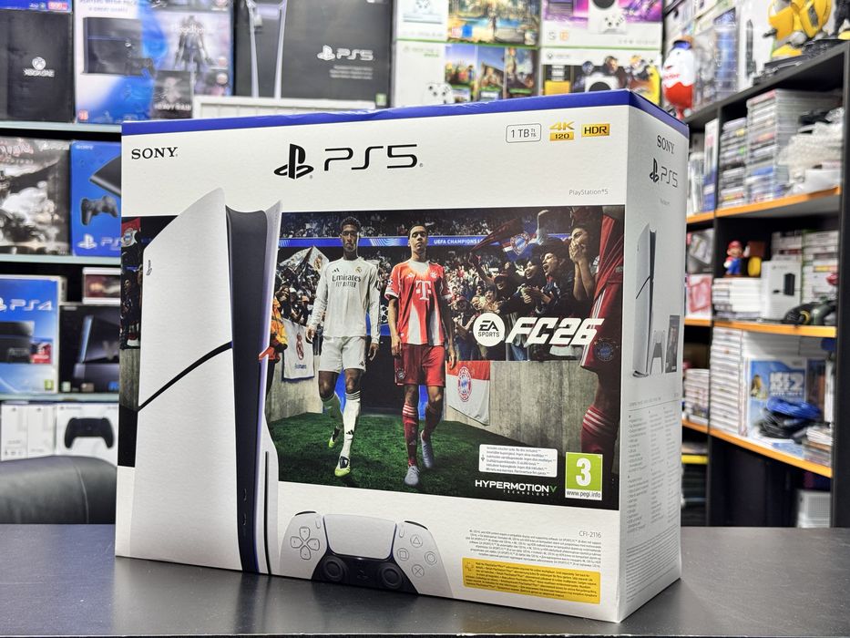 Нові PS5 Slim BluRay + FC26 Playstation 5 Slim дисководна