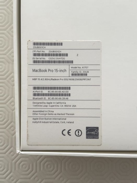 Computador MacBook Pro 15 Polegadas443437207656212484