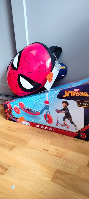 Zestaw hulajnoga Spiderman plus plecak Spiderman