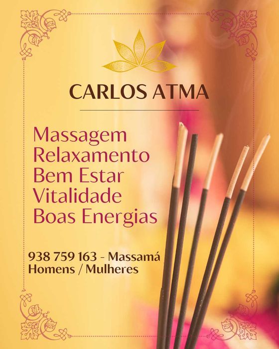 Massagista Masculino - Massagens e Bem Estar (Homem/Mulher)