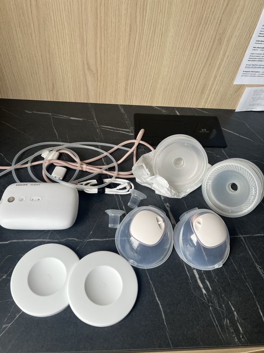 Laktator elektryczny Philips Avent Hands Free SCF532/11 + gratisy