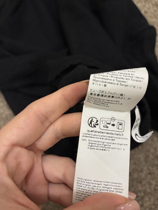 Кофта boss 100% wool