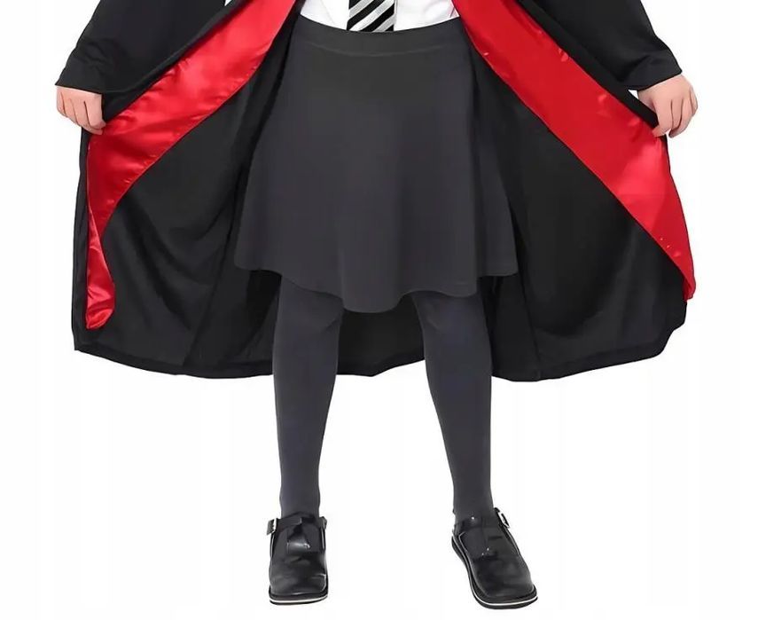 110-120 Strój karnawałowy halloween czarownica peleryna plus kapelusz. Nowy Produkt