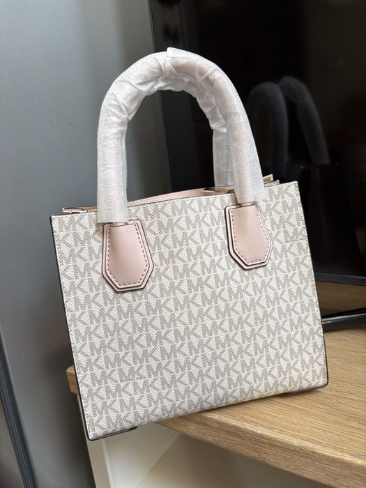 Oryginalna nowa torebka Michael Kors Mercer vanilla pudrowy róż