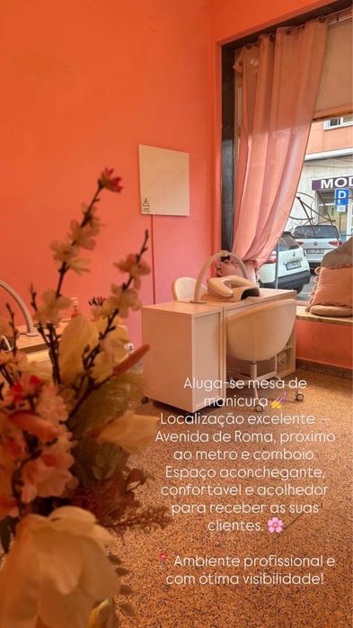 Mesa de manicure para Arrendar no Areeiro/roma