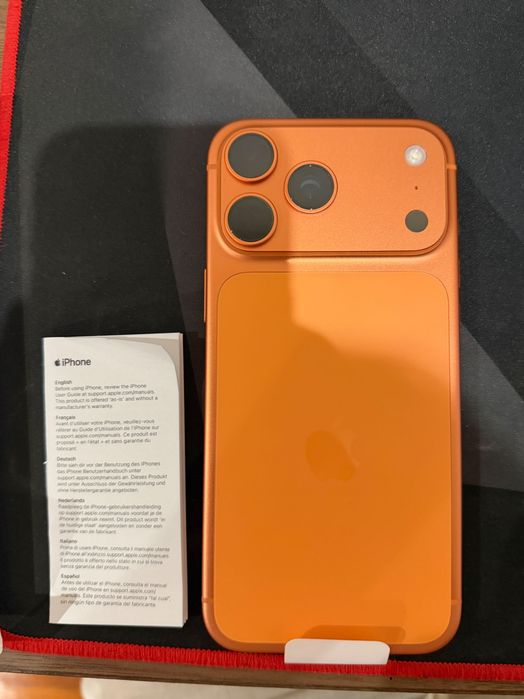 iPhone 17 pro max laranja 100%bateria