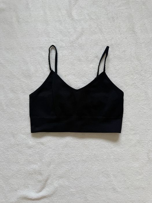 Stanik Sportowy Czarny S Biustonosz Top