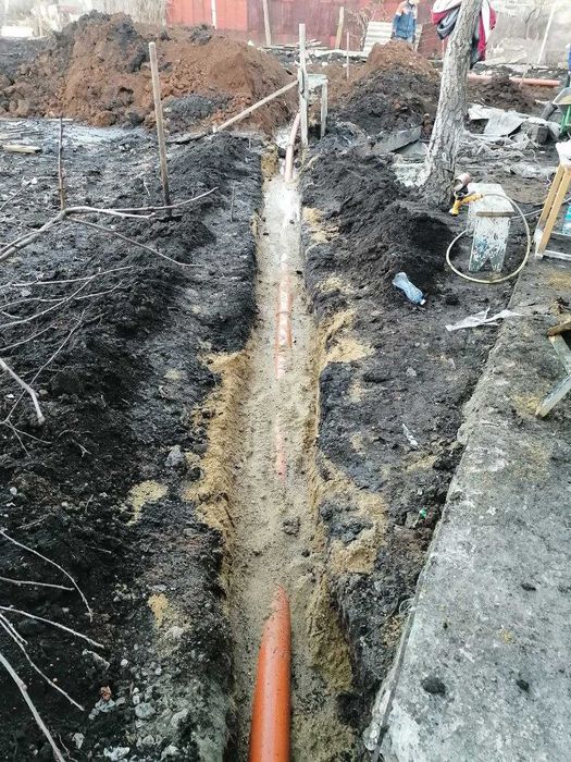 Канализации под ключ. Выкопать канализацию. Копка выгребных ям.Септики
