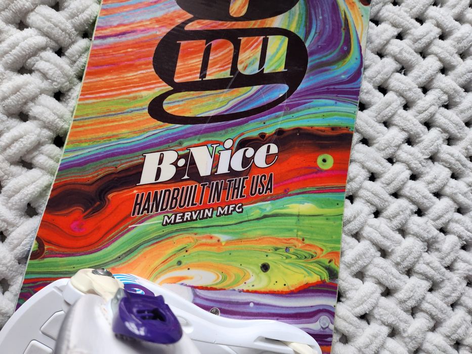 Сноуборд GNU B-Nice 148 з кріпленнями і чохлом Burton