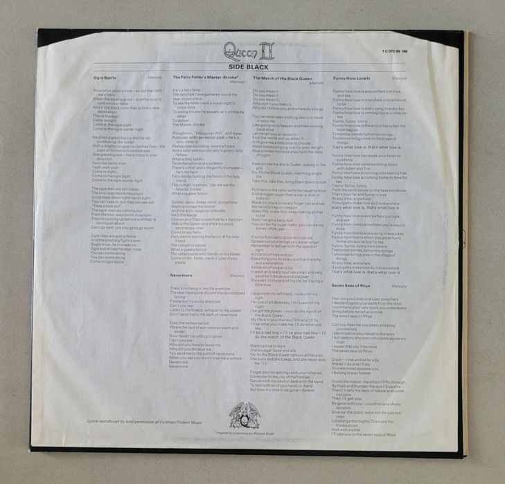 Queen - Queen II  LP 1977 Ger. EX!