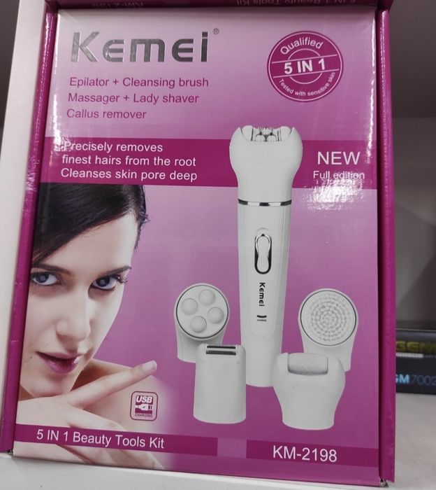 Эпилятор с насадками беспроводной роликовый Электробритва женская