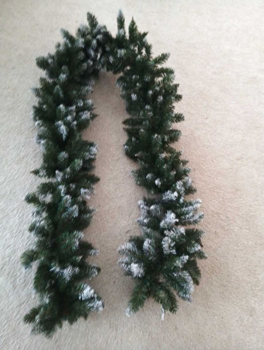 Duża Girlanda Świąteczna Choinkowa Sztuczna Na Schody Okno Drzwi 270CM