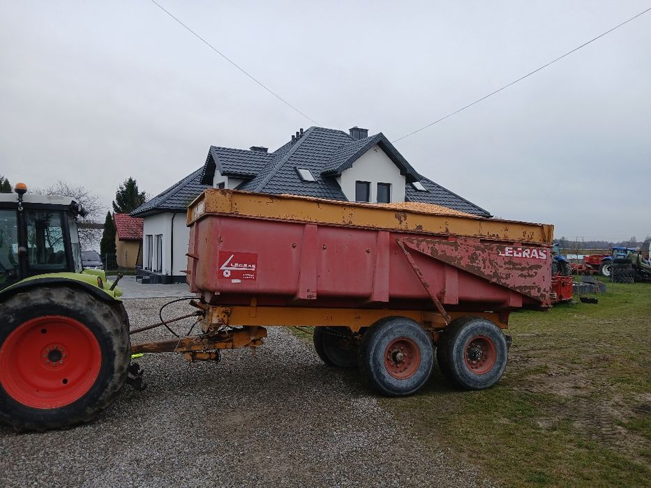 Z napędem 12t przyczepa skorupowa Panien , Legras 13t tandem wywrotka