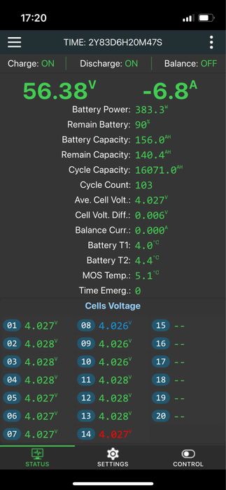 Система дбж 3 фази гібридні інвертори 5.5 kWt акб 15 kWt h