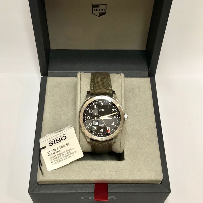 Oris Big Crown ProPilot Timer GMT box automat 44 mm WR100 zegarek lotniczy