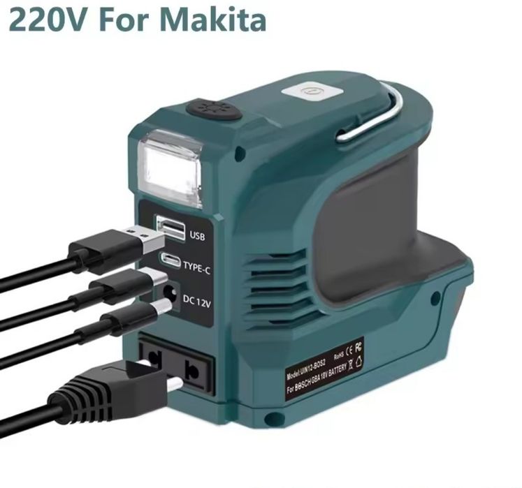 Преобразователь - инвертор под Makita напряжения с 21 В в 220 В 50Гц.