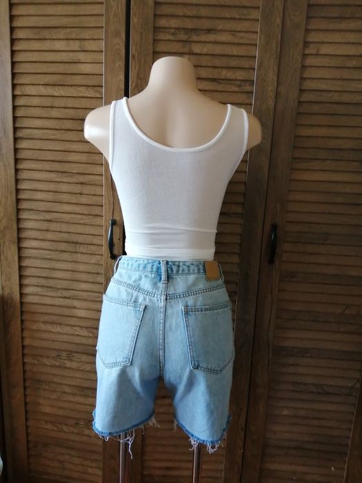 Pull & Bear блакитні джинсові шорти мом