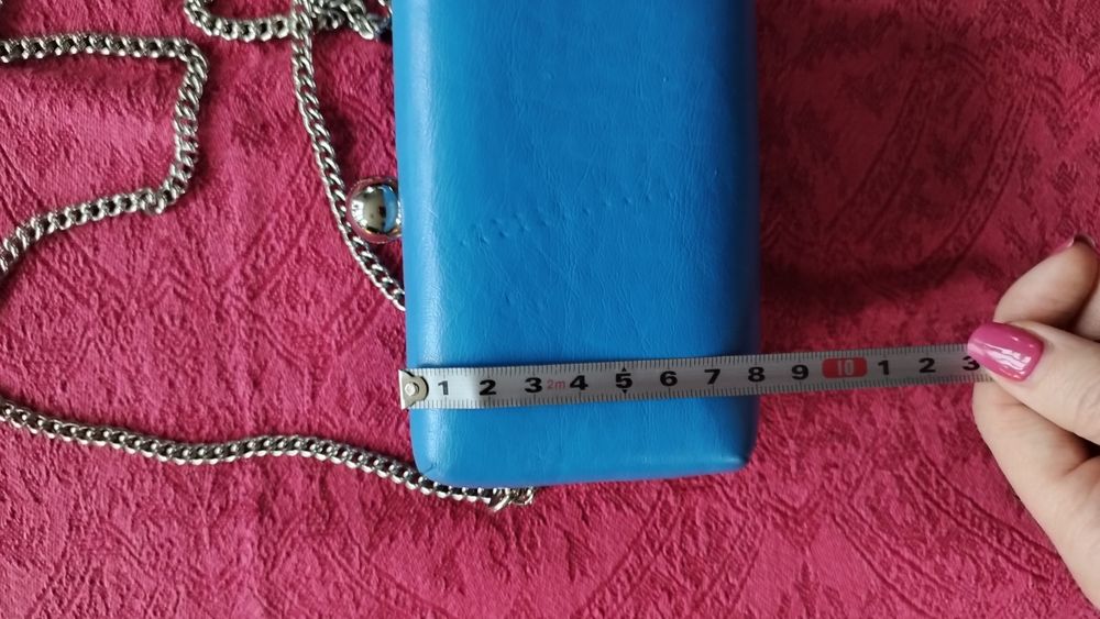 Kopertówka clutch niebieska