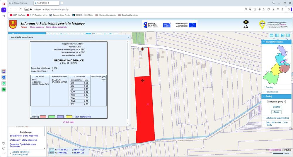 Sprzedam Grunty rolne  3 ha