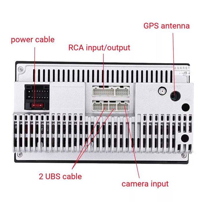 2DIN авто Магнитола 7" Android, GPS, WIFI, Bluetooth + задняя камера