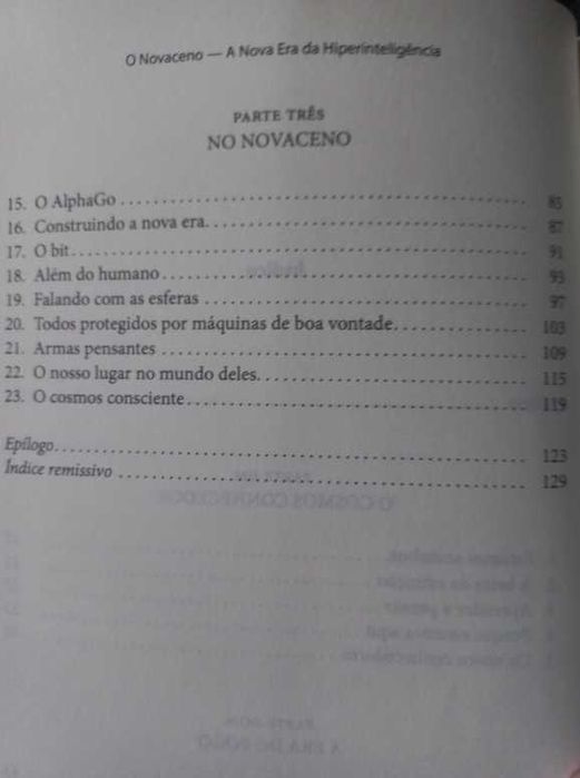Novaceno; O advento da era da hiperinteligência - James Lovelock