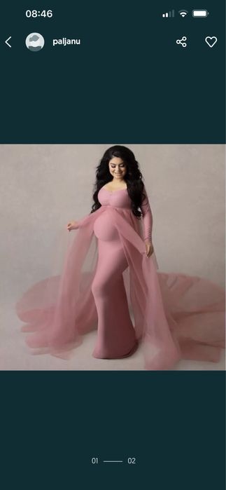 Sukienka ciążowa na sesje 42 XL nowa