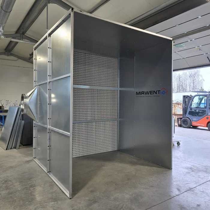 Kabina lakiernicza, Ściana lakiernicza / MIRWENT