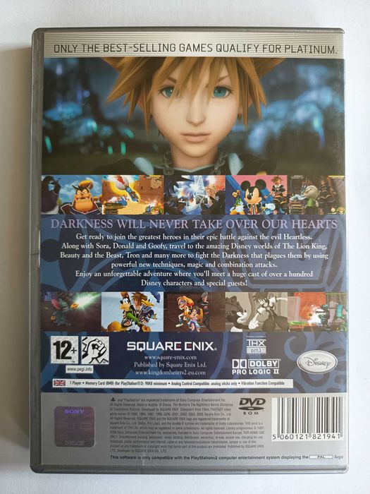 Kingdom Hearts II PS2 PlayStation 2 angielska komplet