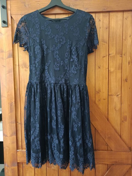 Mohito M 38 elegancka koronkowa sukienka z podszewką