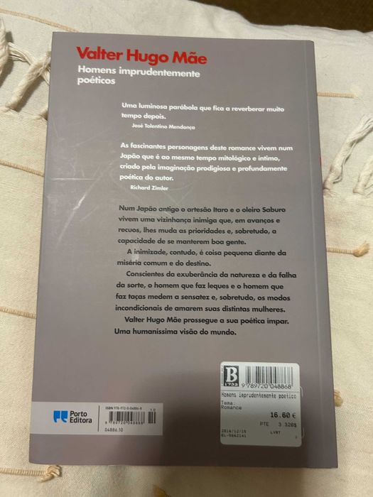 Homens imprudentemente poéticos de Valter Hugo Mãe