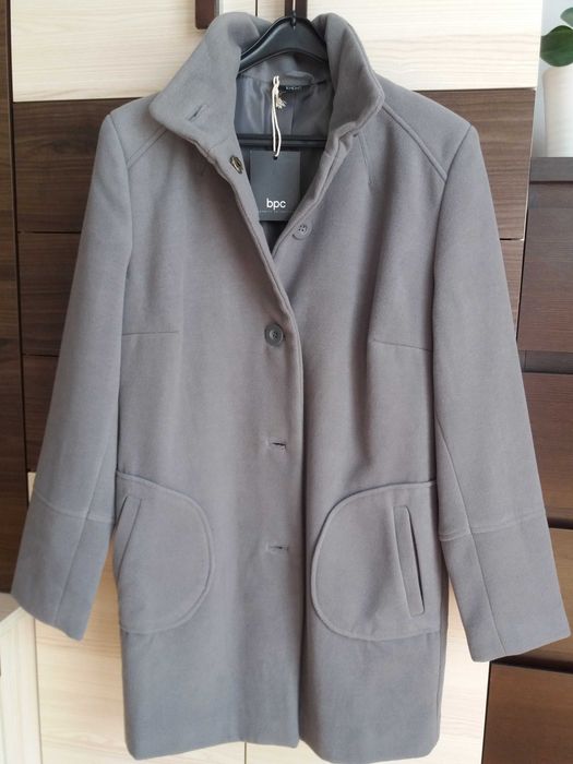 Płaszcz przejściowy z flauszu 44 Nowy