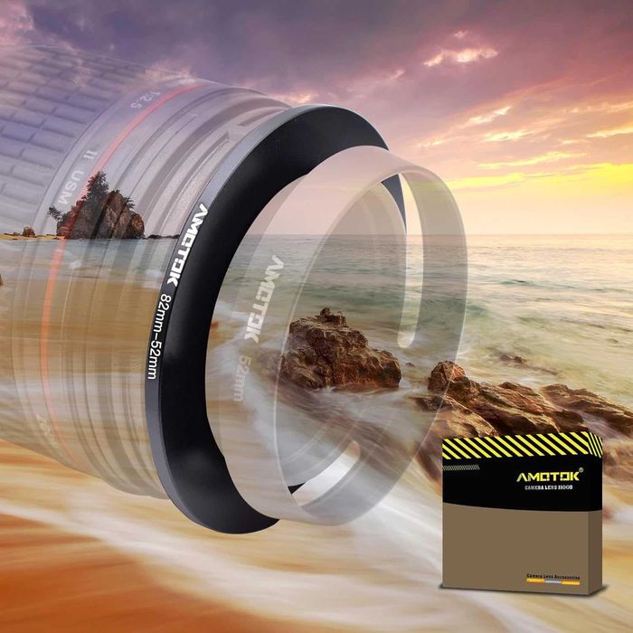 Adapter pierścień step down 82 mm - 52 mm do filtrów obiektywu