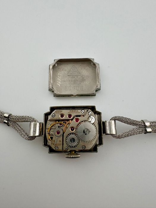 Omega 14k złocona Art Deco lata 50