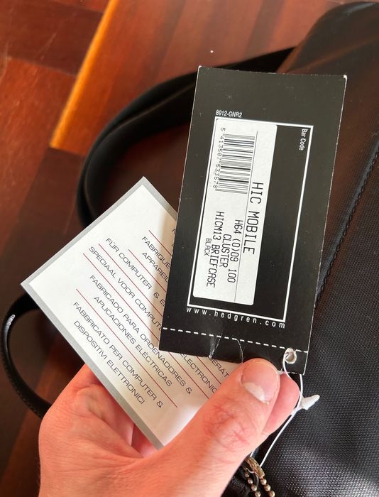 Hedgren HICM13 Briefcase Black [New] Computador / Mala de Mão / Ombro