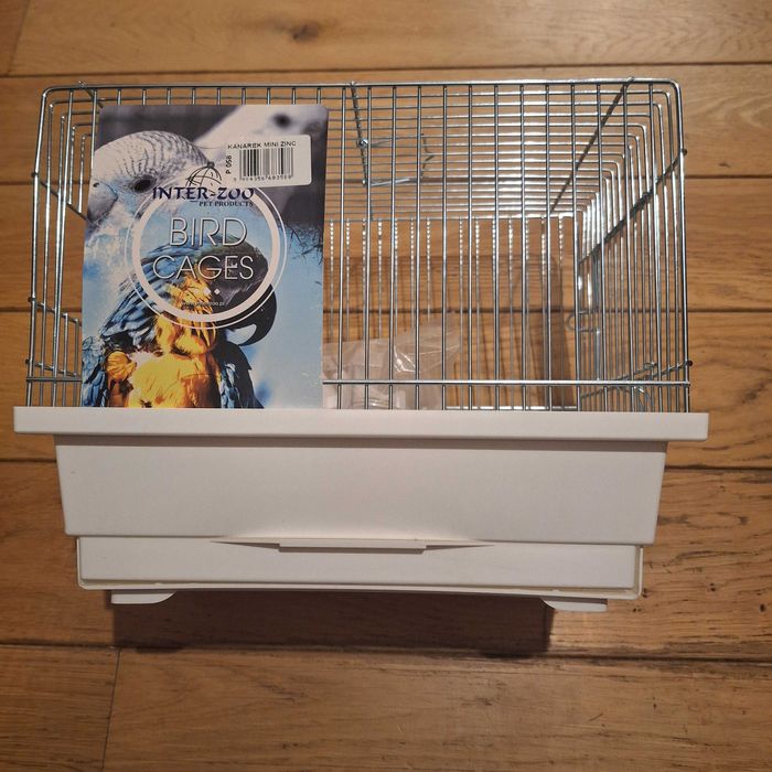 Klatka Inter-Zoo Kanarek Mini Ocynk 30 x 20 x 24 cm Biała dla Kanarka