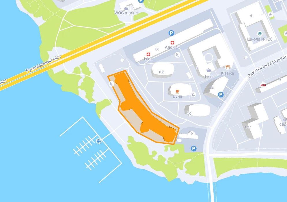 Підземний паркінг МЕТРО ЛІВОБЕРЕЖНА   в ЖК Рів'єра Ріверсайд