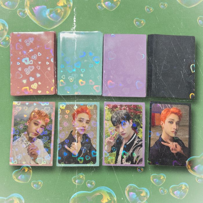 Голографічні Протектори для карт кольорові kpop