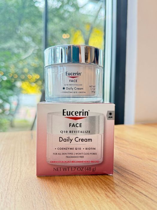 Денний крем з коензимом Q10, Eucerin Q10 Revitalize Daily Cream з біотином, 48 г оригінал