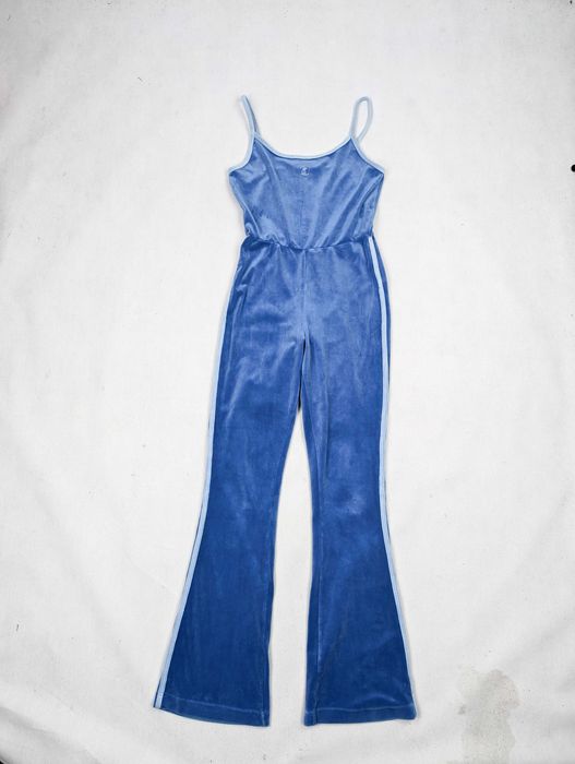 Juicy Couture niebieski kombinezon welurowy M