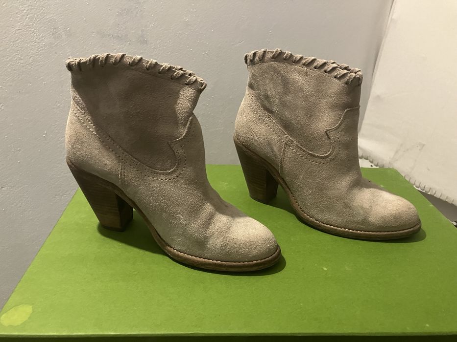 Botas Beges Camurça 38